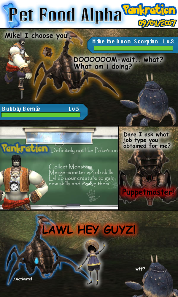 FFXI: Pet Food Alpha Web Comics –&nbsp;2007-2008